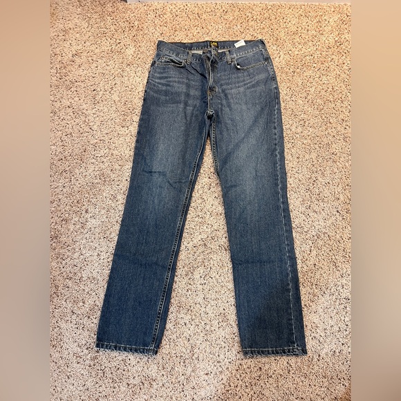 Mens Lee Relaxed Bootcut Blue Denim Jeans 34 x 34 Medium Wash - Picture 2 of 7